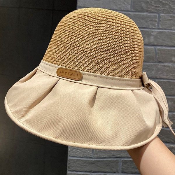 Big Brim Face Covering Fisherman Hat Women's Summer Korean-style All-match Travel Sun Hat Sunscreen Hat Thin - Image 8