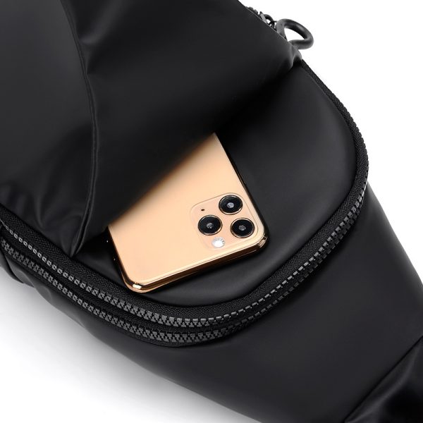 New Men's Chest Bag Fashion Simple Business Shoulder Bag Travel Wear-resistant Crossbody Bag Printable Logo Hair - Image 5